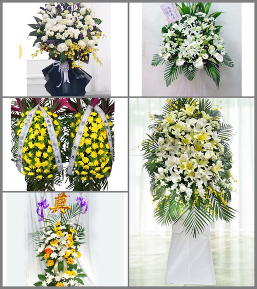福建泉州晋江市龙湖镇湖北村白事花篮预定